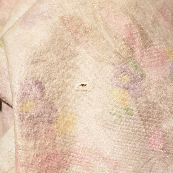 Easter Tablecloth Spring Bunny Floral Patchwork Vinyl & Flannel 52x70" Rectangle - Picture 5 of 8